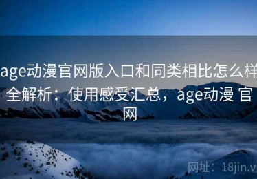 age动漫官网版入口和同类相比怎么样全解析：使用感受汇总，age动漫 官网