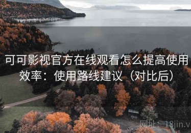 可可影视官方在线观看怎么提高使用效率：使用路线建议（对比后）