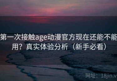第一次接触age动漫官方现在还能不能用？真实体验分析（新手必看）