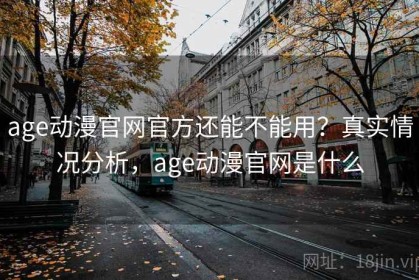 age动漫官网官方还能不能用？真实情况分析，age动漫官网是什么