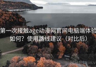 第一次接触age动漫网官网电脑端体验如何？使用路线建议（对比后）