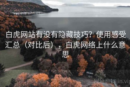 白虎网站有没有隐藏技巧？使用感受汇总（对比后），白虎网络上什么意思
