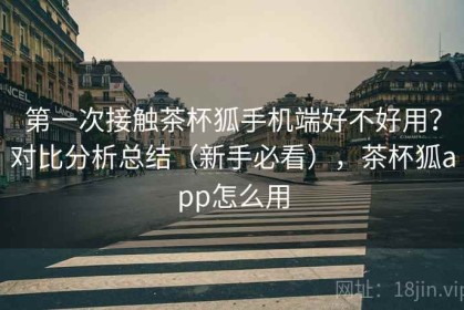 第一次接触茶杯狐手机端好不好用？对比分析总结（新手必看），茶杯狐app怎么用