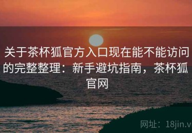 关于茶杯狐官方入口现在能不能访问的完整整理：新手避坑指南，茶杯狐 官网