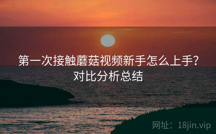第一次接触蘑菇视频新手怎么上手？对比分析总结