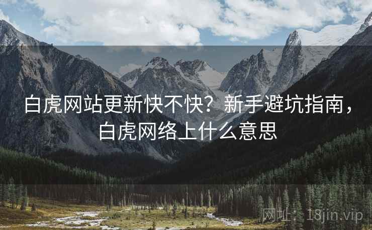 白虎网站更新快不快？新手避坑指南，白虎网络上什么意思