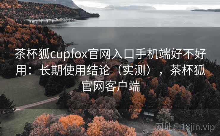 茶杯狐cupfox官网入口手机端好不好用：长期使用结论（实测），茶杯狐官网客户端