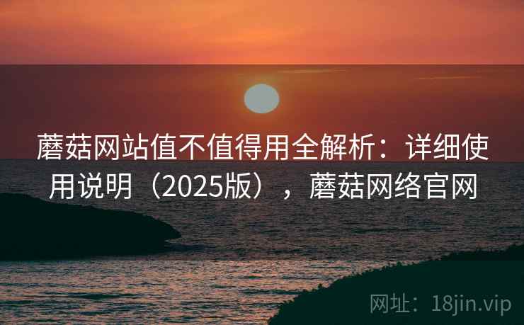 蘑菇网站值不值得用全解析：详细使用说明（2025版），蘑菇网络官网